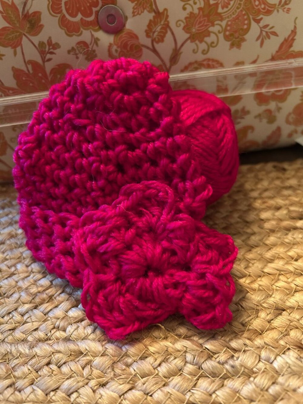Bright Pink Baby Hat